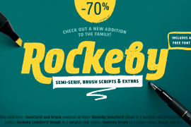Rockeby Condensed Outline Italic