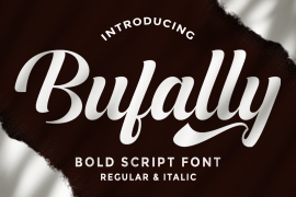 Bufally Script Italic