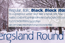 Bergsland Round Black Italic