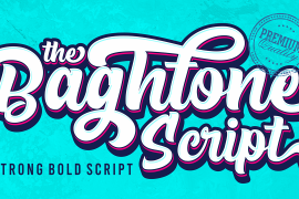 The Baghtone Script Regular Alternative