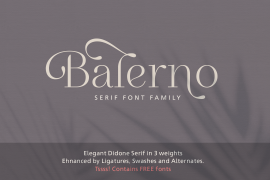 Balerno Serif Bold Free