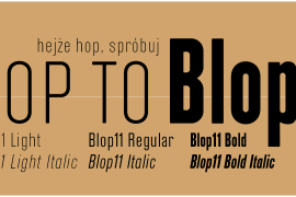 Blop11 Bold Italic