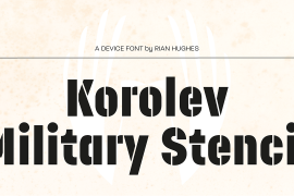 Korolev Military Stencil