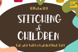 Stitching of Children Italic