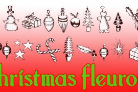 Christmas Fleurons