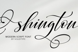 Shington Script Regular