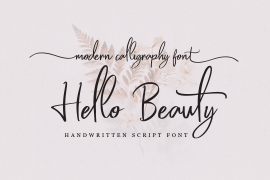 Hello Beauty Handwritten