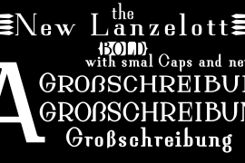 New Lanzelott sans italic