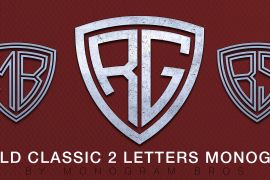 Shield Classic 2 Letters Inline