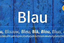 Blau Bold Italic