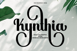 Kynthia Script Monogram