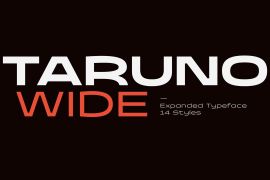 Taruno Wide Medium Italic
