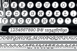 French Typewriter Black Italic