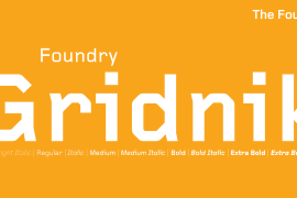 Foundry Gridnik ExtraBold Italic