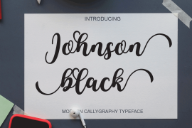 Johnson Black Italic
