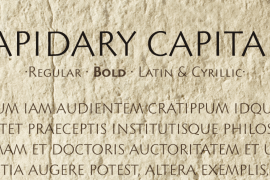 Lapidary Capitals Bold