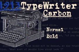 1913 Typewriter Carbon Bold
