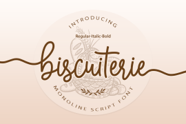 Biscuiterie Monoline Script Bold