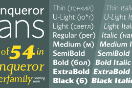 Conqueror Sans Black Italic