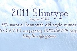 2011 Slimtype Italic