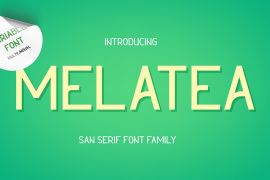 Melatea Extra Bold Italic Expanded