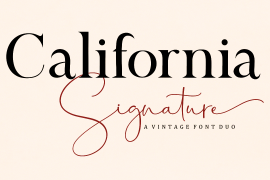 California Signature Script Bold