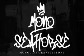 Mono Seahorse Graffiti Regular