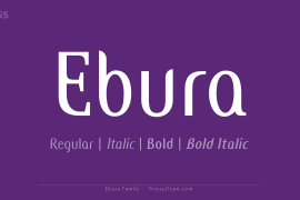Ebura Bold Italic