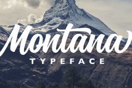 Montana Rough Typeface