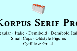Korpus Serif Pro Demibold