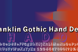 Franklin Gothic Hand Demi Shadow