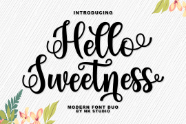 Hello Sweetness Script Sans