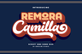 Remora Camilla Script Shadow