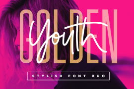 Golden Youth Font Duo Caps
