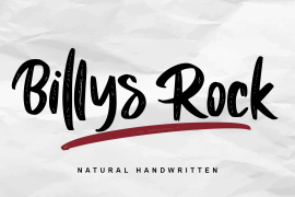 Billys Rock Italic
