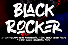 Black Rocker Italic