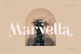 Marvella Typeface Italic
