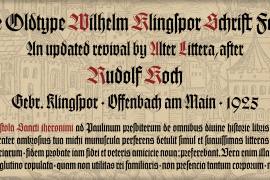 Wilhelm Klingspor Schrift