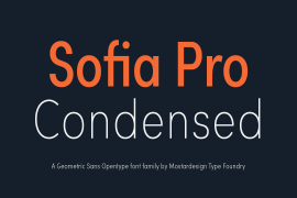 Sofia Pro Condensed Black italic