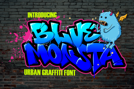 Blue Monsta Graffiti Regular