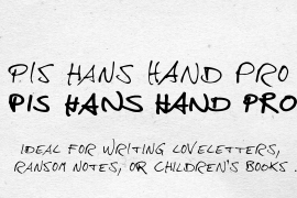 PiS HansHand Pro Bold Scribbles