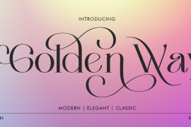 Golden Way Bold Oblique