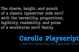 Carollo Playscript Black Italic