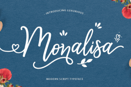 Monalisa Script Ornament