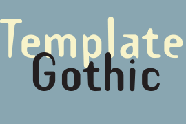 Template Gothic Bold