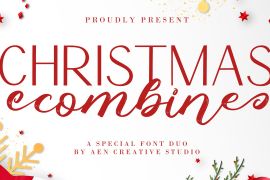Christmas Combine Script Sans Italic