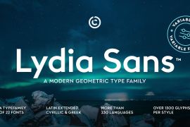 Lydia Sans Ultra Italic