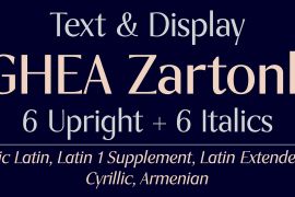 GHEA Zartonk Extra Bold Italic