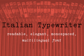 Italian Typewriter Unicode Slanted