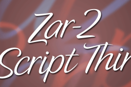 Zar2 Script Thin